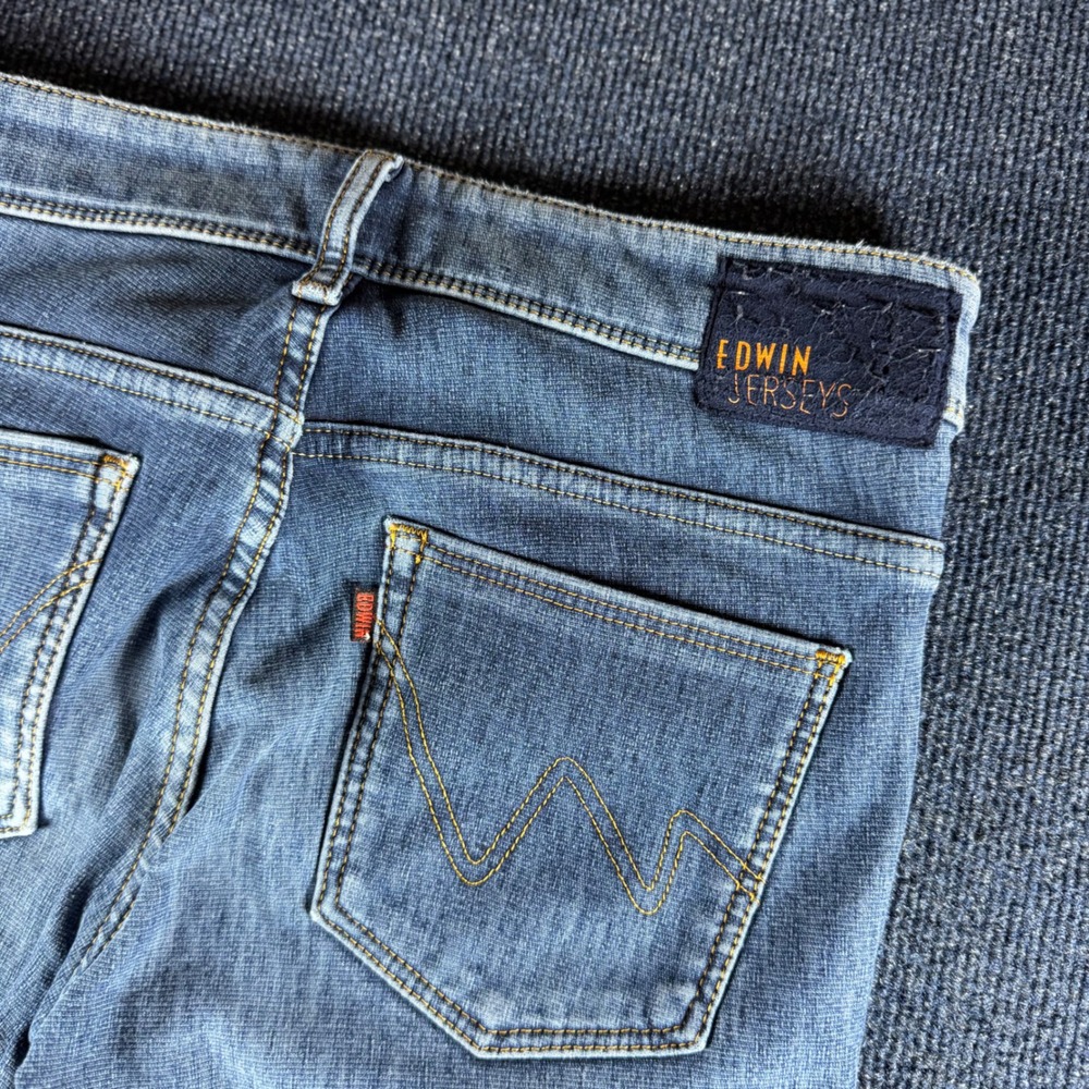 Edwin Jerseys Skinny Jeans Womens Size S Medium Wash Knit Denim Casual - Picture 8 of 8